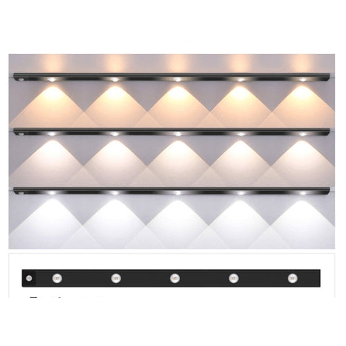 Lively® Noir / 40 cm Éclairage Premium LED avec capteur de mouvement
