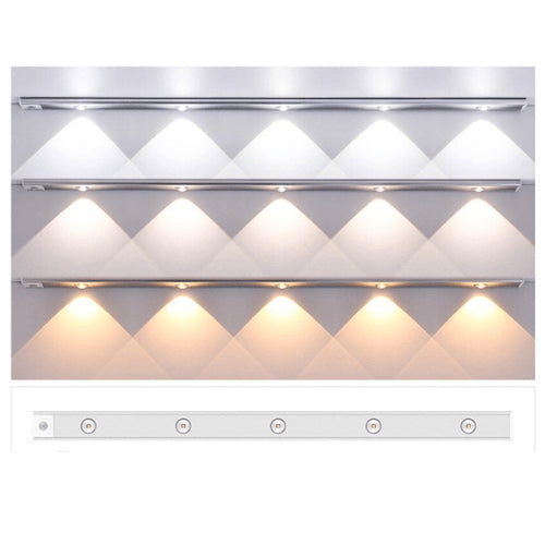 Lively® Argent / 30 cm Éclairage Premium LED avec capteur de mouvement