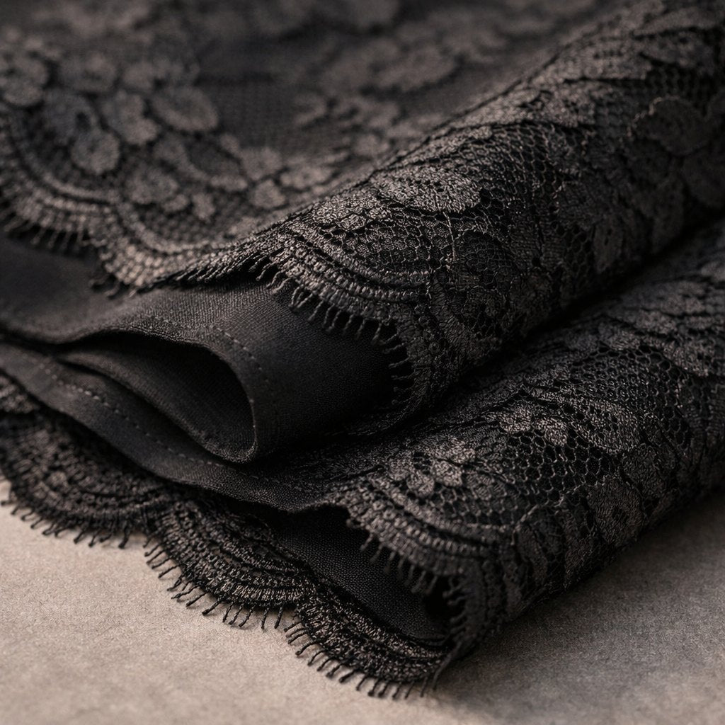 Lively® — détail de la dentelle florale de la robe Aurélie